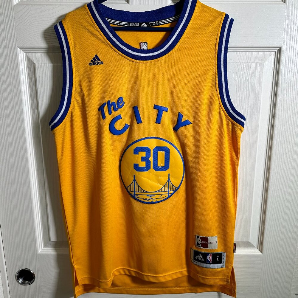 Adidas Golden State Warriors Stephen Curry #30 The City Basketball NBA Jersey
